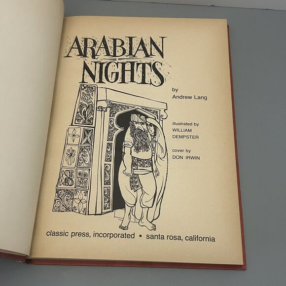 Arabian Nights by Andrew Lang Educator Classic Library 1968 Hardcover Book - Picture 5 of 16